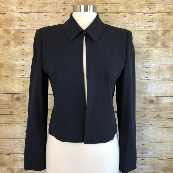Escada Jackets & Blazers - Escada Navy Blue Wool Blazer
